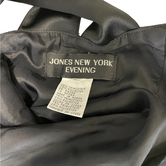 NWT Jones New York Evening Black Formal Gown Size 6 - Picture 14 of 14